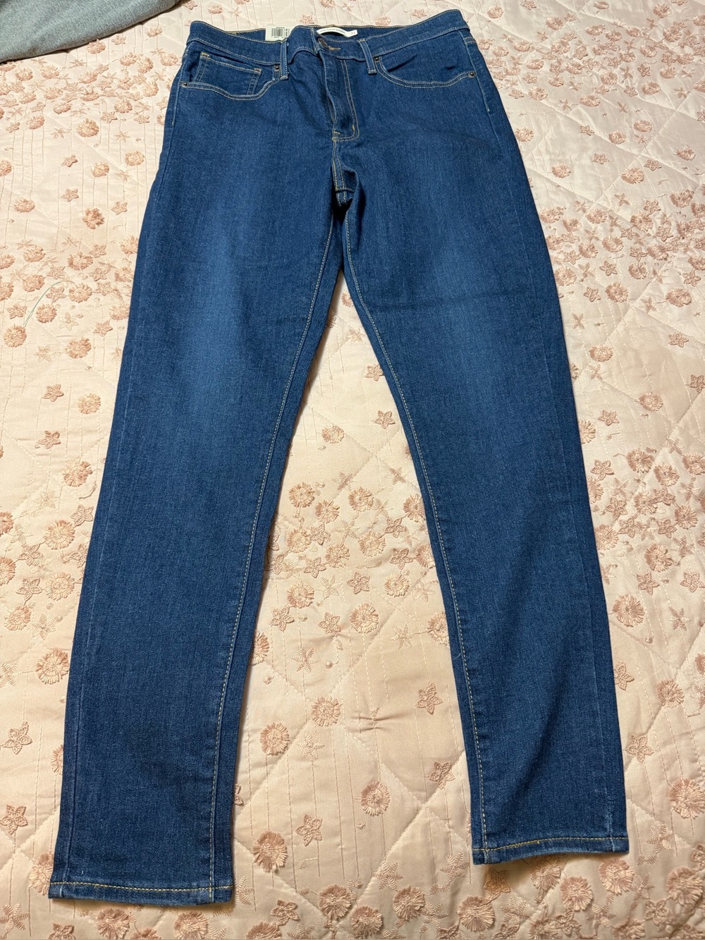 NWT Levi's Mile High Super Skinny Jeans Size 12 Short Blue W31 L28